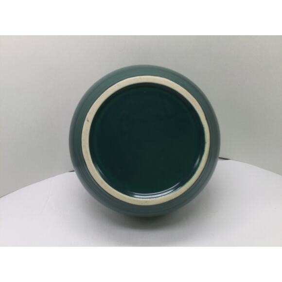 Forest Green Ceramic Kitchen Canister Set with lids lot of 3 - Picture 4 of 11